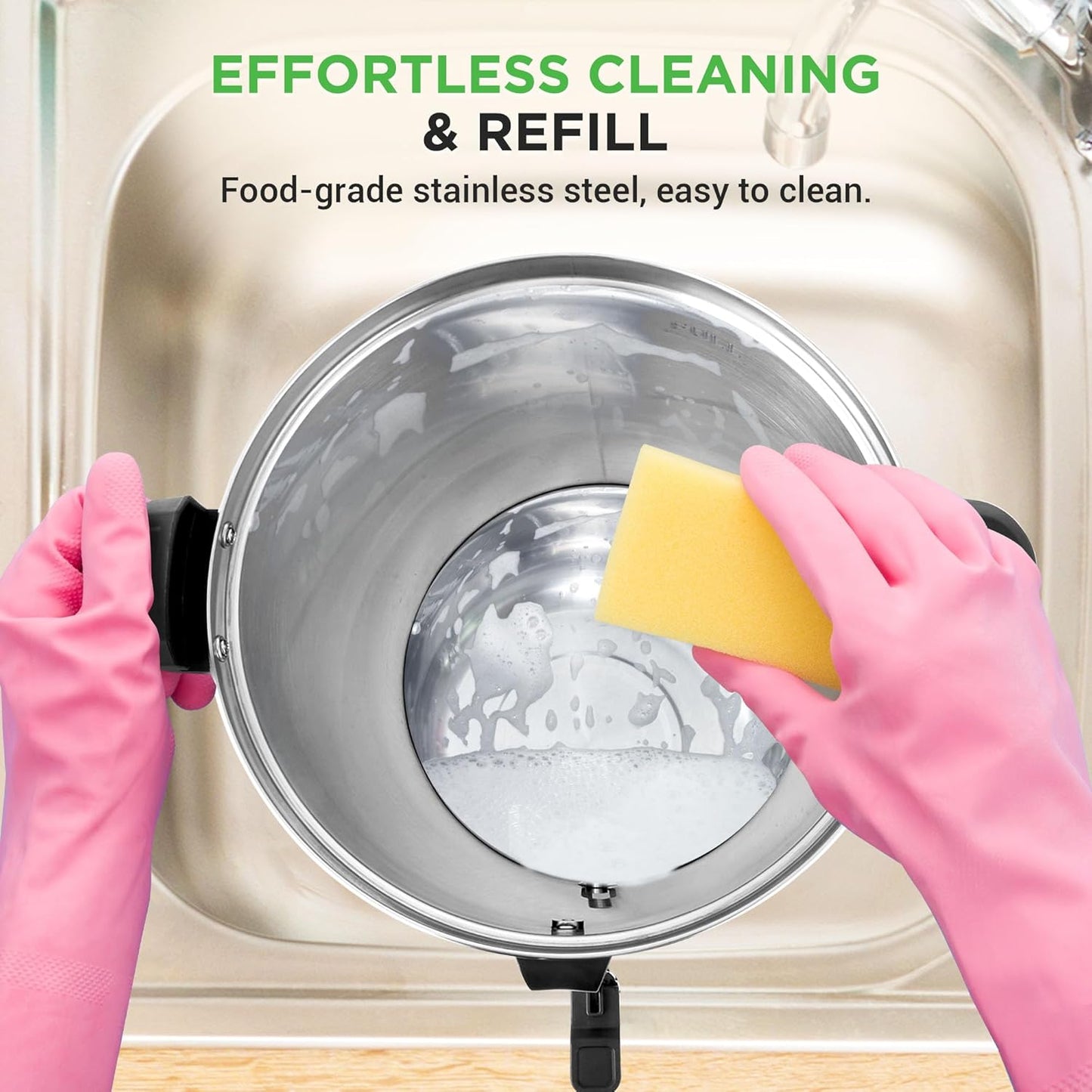 NutriChef Water Boiler and Hot Water Dispenser, 13L Electric Beverage Dispenser with Safety Lock Lid, Non-Drip Tap, Warm Function, Food Grade Stainless Steel, Home and Commercial Use, 20x11x11 in.