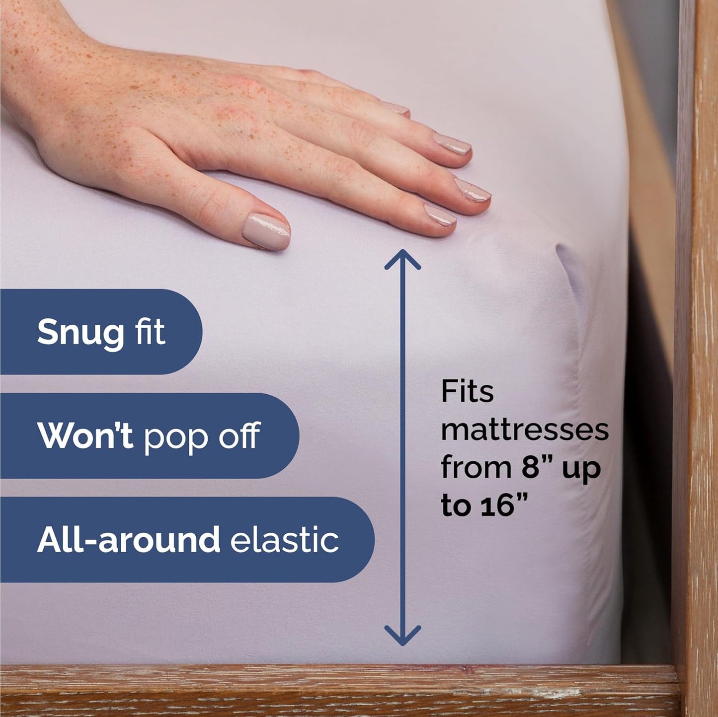 Twin Size 3 Piece Sheet Set - Comfy Breathable & Cooling Bed Sheets Set - Hotel Luxury Bedding for Women, Men, Kids, Teens, Boys & Girls - Deep Pockets, Soft, Wrinkle Free - Oeko-Tex - Light Lavender