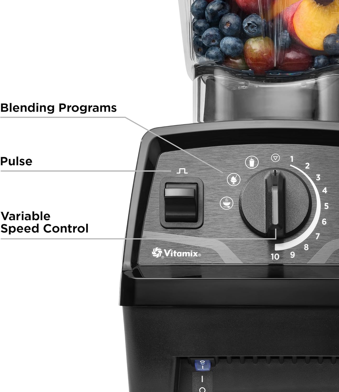 Vitamix Explorian Professional Grade Blender, 3 Presets: Smoothie, Frozen Dessert and Hot Soup, 64oz Pitcher, Slate (Renewed Premium)