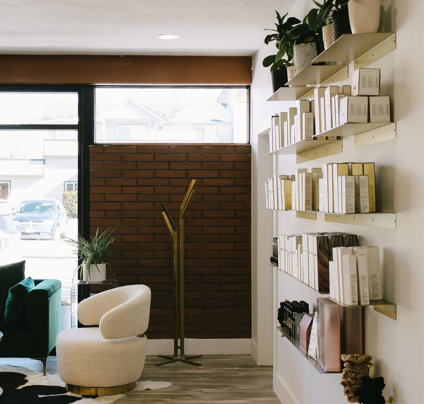 DIY CARTEL Linear Floating Shelf - Forged Raw Blackened Steel - Industrial Heavy Duty Metal Wall Mounted Modern Rustic Shelf - Made in The USA (36-inch x 8-inch Gold)