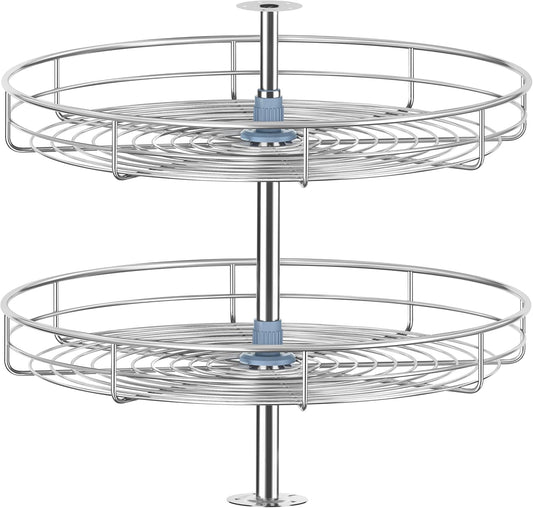 32 1/4" Lazy Susan Turntable for Cabinet, Full Circle Corner Cabinet Lazy Susan Replacement Shelves, Suitable for Minimum Cabinet Size 36 inches, Rotating Rack for Corner Base