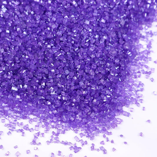 Purple Sanding Sugar for Baking Edible Sparkling Sugar Sprinkles Coarse Sugar Crystals for Valentine Cake Decoration Cookie Cupcake Topper Ice Cream Topping Supplies 150g/5.3oz