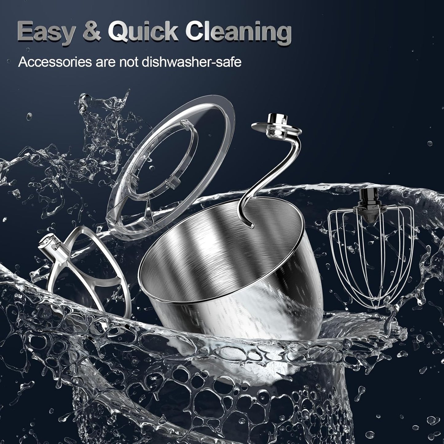 Stand Mixer, 6.5QT 10-Speed Tilt-Head Electric Stand Mixer, 3-In-1 Kitchen Mixer with Bowl, Dough Hook, Whisk and Beater, Food Mixer for Baking, Cake and Most Home Cooks, Light Green