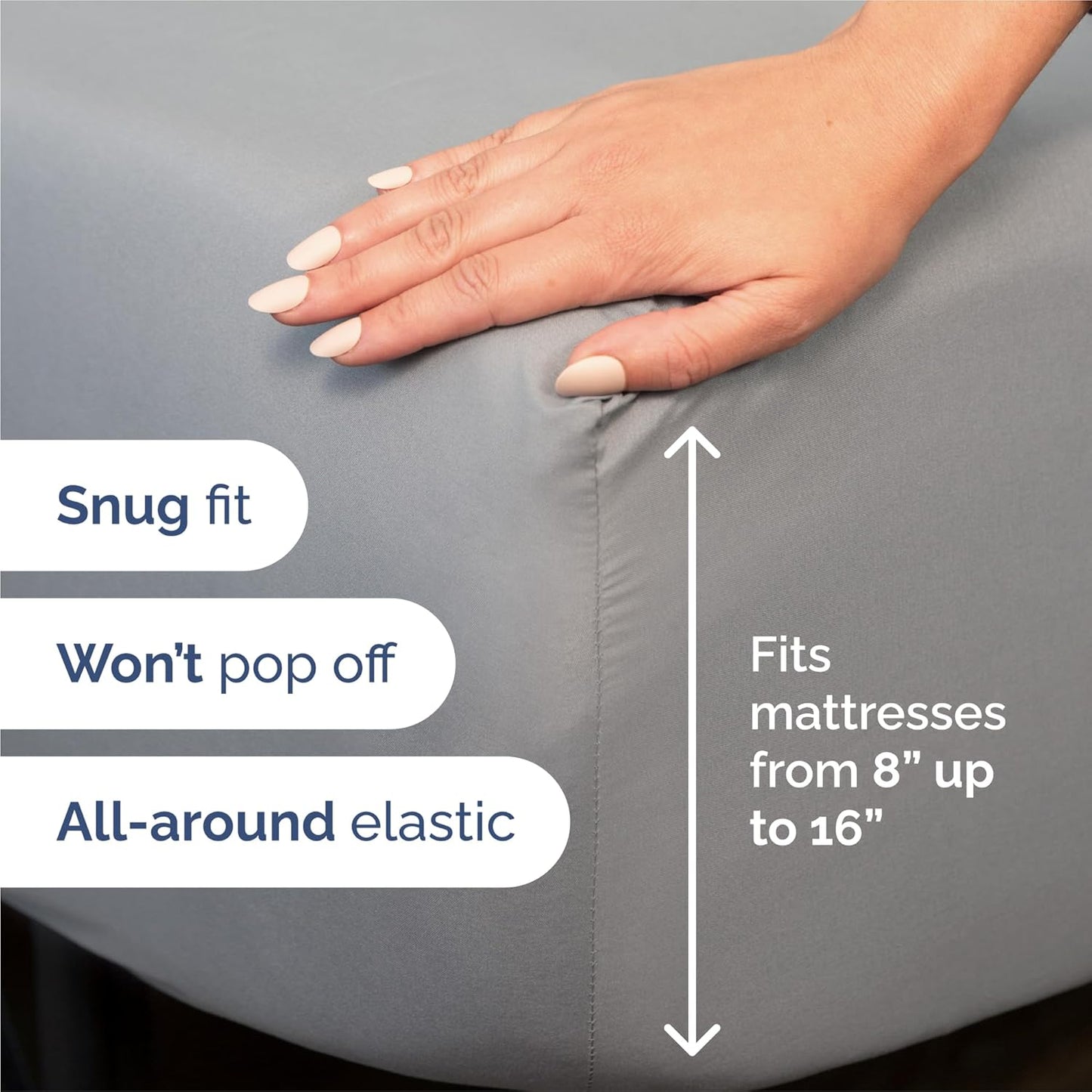 Split King Size 5 Piece Sheet Set - Comfy Breathable & Cooling Bed Sheets Set - Hotel Luxury Bedding for Women, Men, Kids, Teens, Boys & Girls - Deep Pockets and Wrinkle Free - Oeko-Tex - Steel Blue