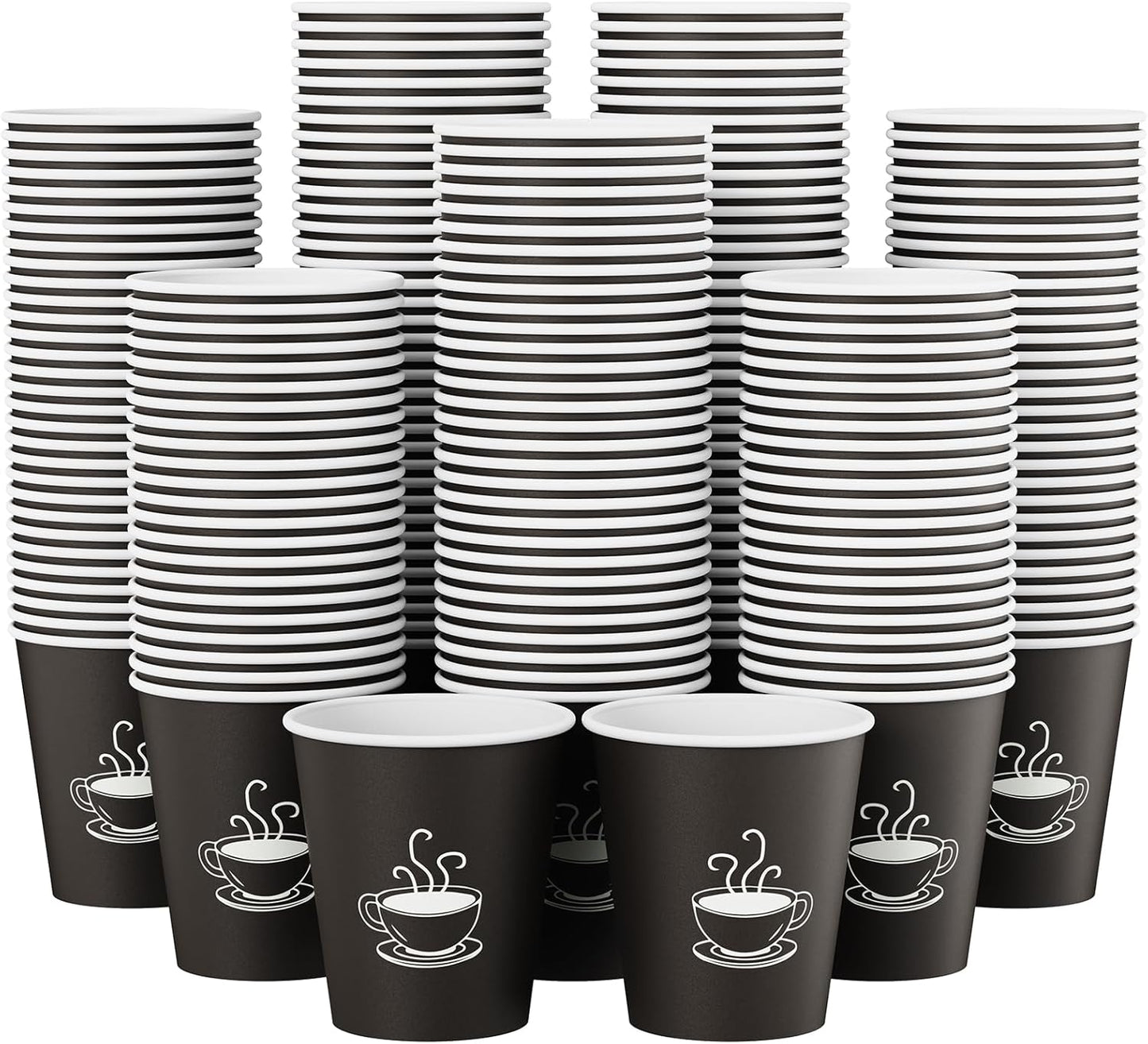 10 oz Paper Cups, 270 Count, Disposable Coffee Cups for Water, Juice or Tea, Perfect for Office Parties or Events