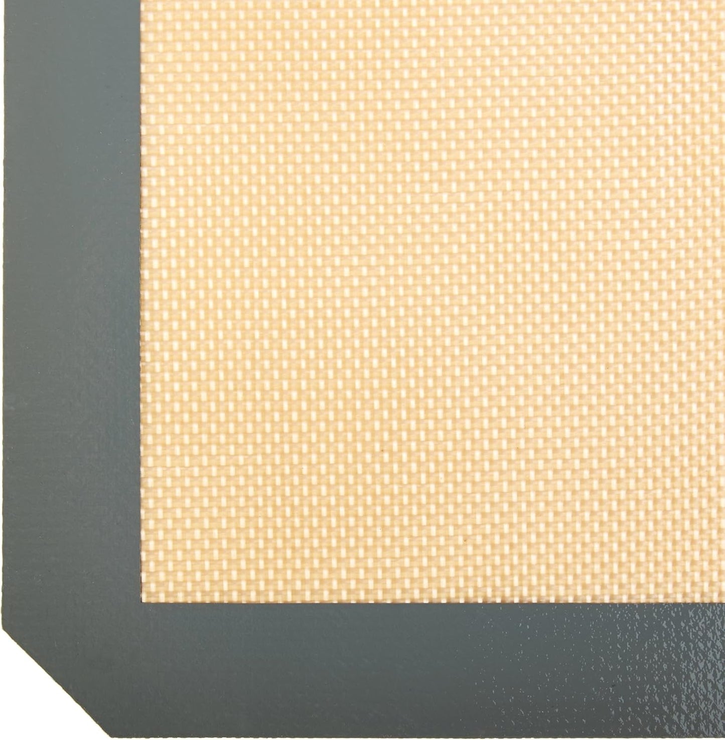 Amazon Basics Silicone, Non-Stick, Food Safe Baking Mat, Pack of 4, Beige/Gray, Rectangular, 16.5" x 11.6"