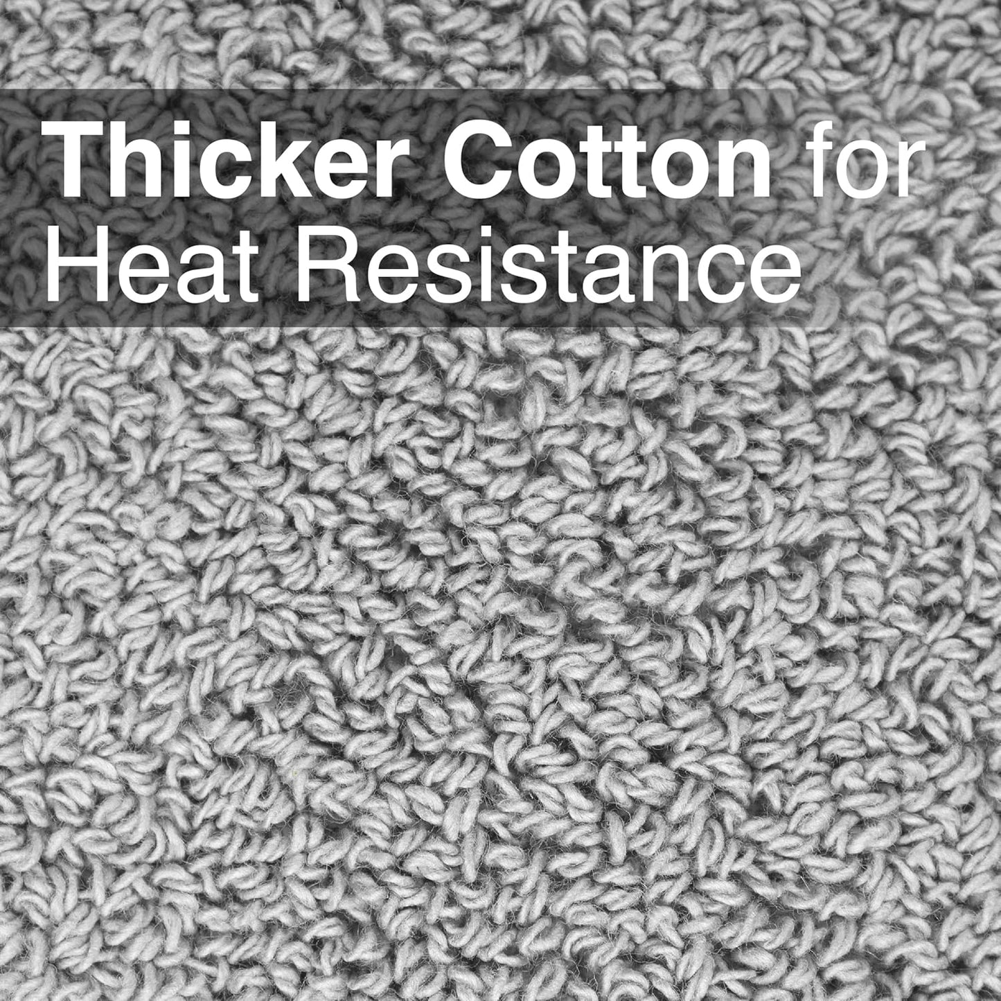 RITZ Terry Pocket Mitt & Hot Pad: Unparalleled Heat Resistant, Durable 100% Cotton,Ergonomically Designed for Optimal Grip, Easy-Care Machine Washable 4-Pack, Titanium Grey