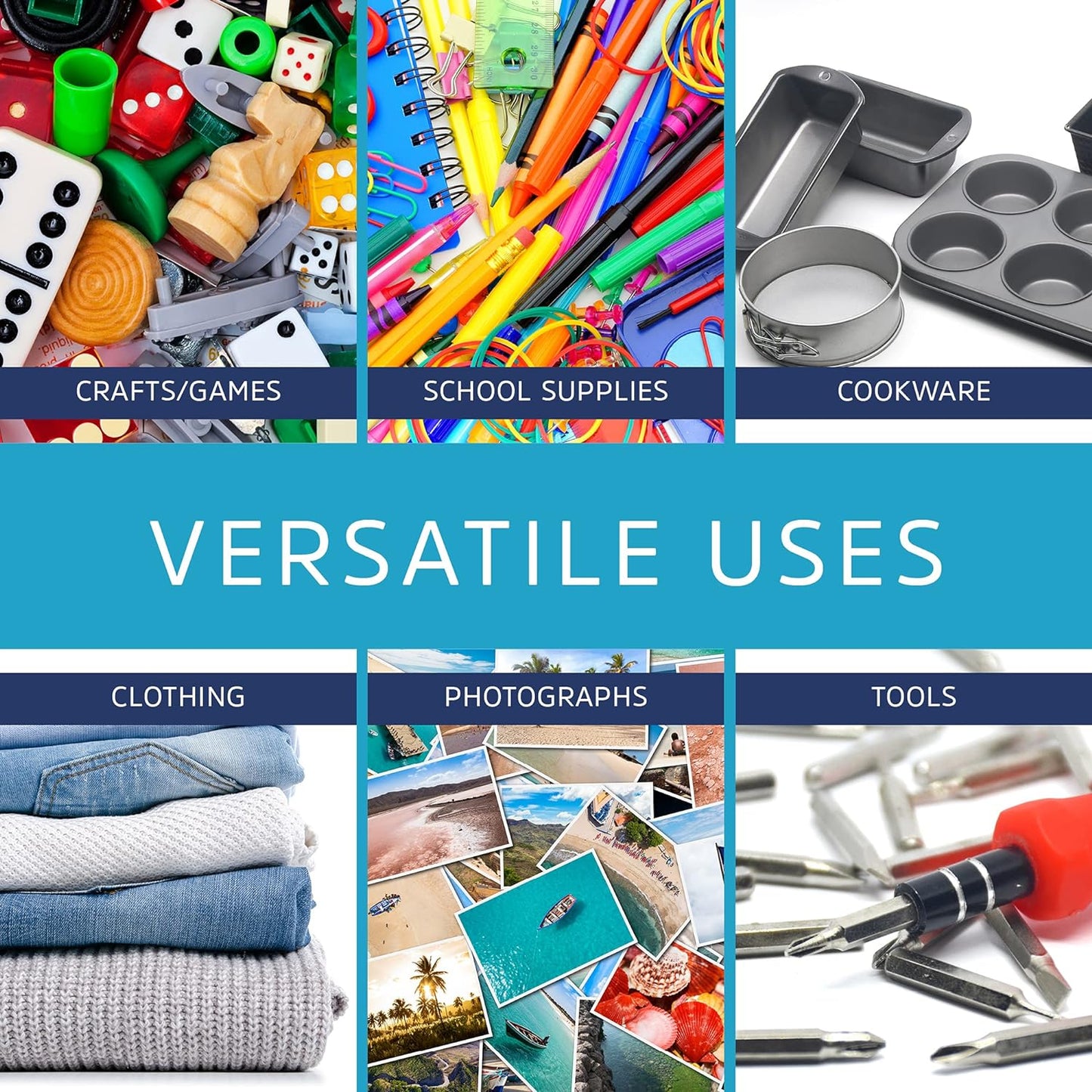 GPI Case of 1000, 12" X 15" Clear Plastic Reclosable Zip Bags- Bulk 2 Mil Thick Strong & Durable Poly Baggies with Resealable Zip Top Lock for Travel, Storage, Packaging & Shipping.