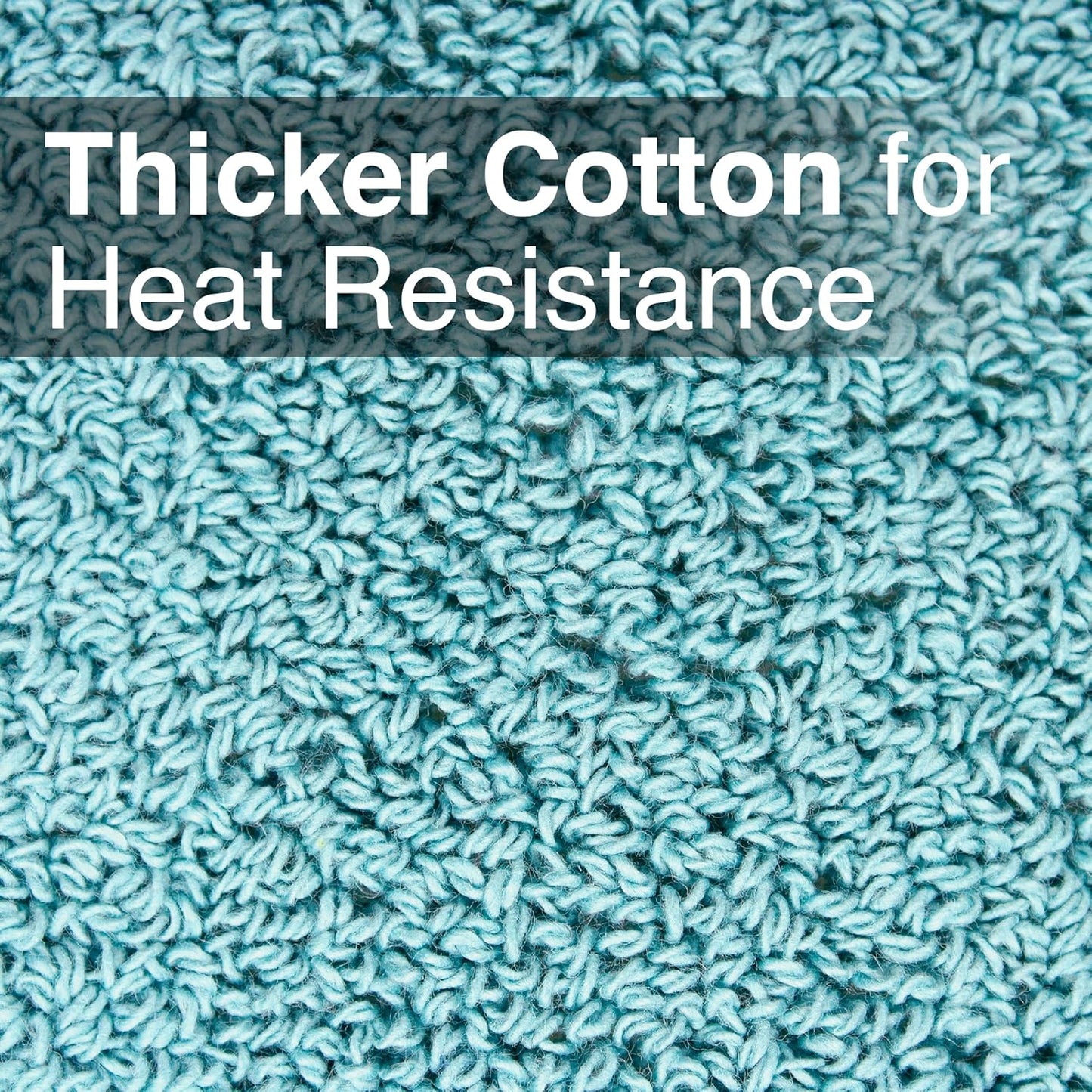 RITZ Terry Pocket Mitt & Hot Pad: Unparalleled Heat Resistant, Durable 100% Cotton,Ergonomically Designed for Optimal Grip, Easy-Care Machine Washable 4-Pack, Dew