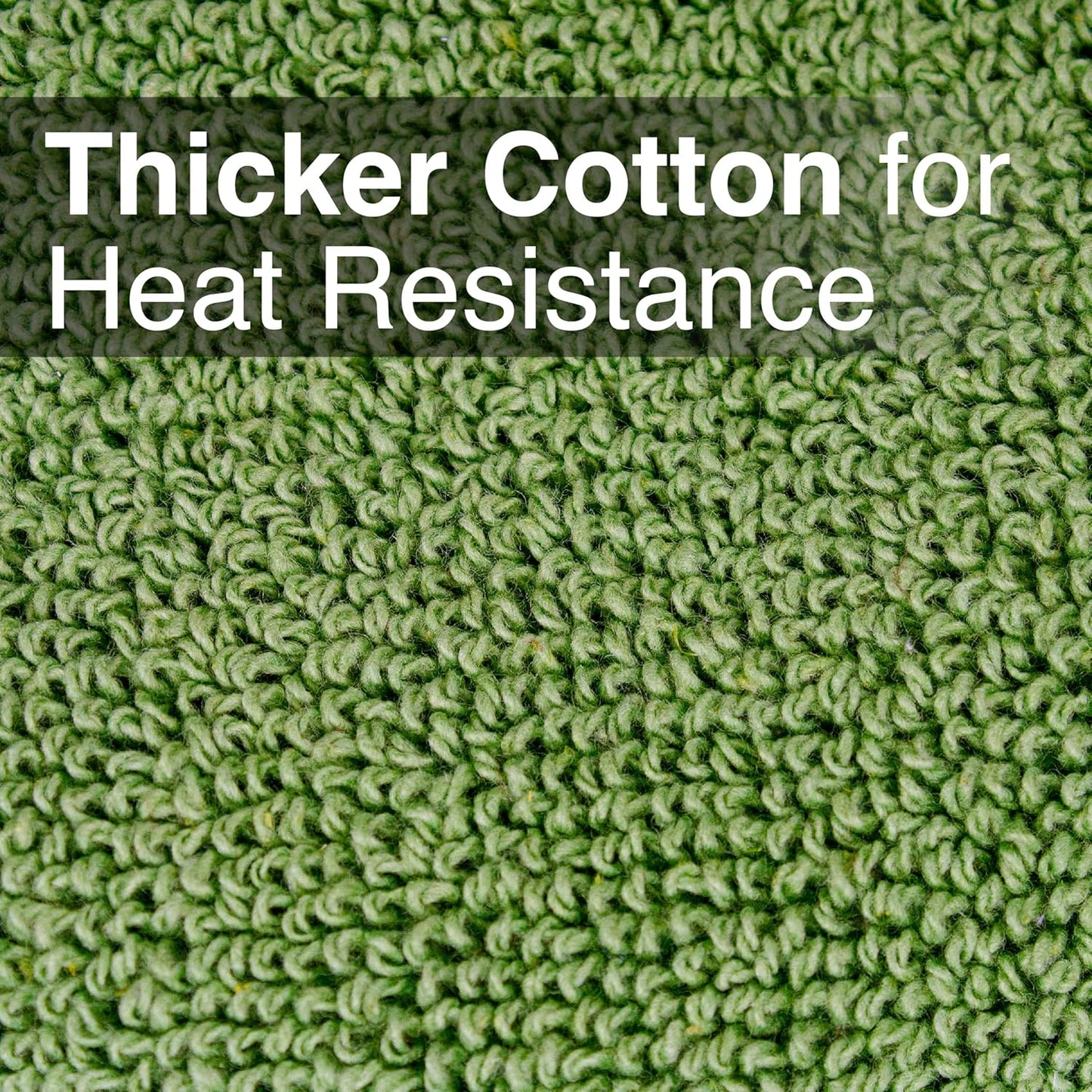 RITZ Terry Pocket Mitt & Hot Pad: Unparalleled Heat Resistant, Durable 100% Cotton – Ergonomically Designed for Optimal Grip – Easy-Care Machine Washable – 4-Pack, Cactus Green